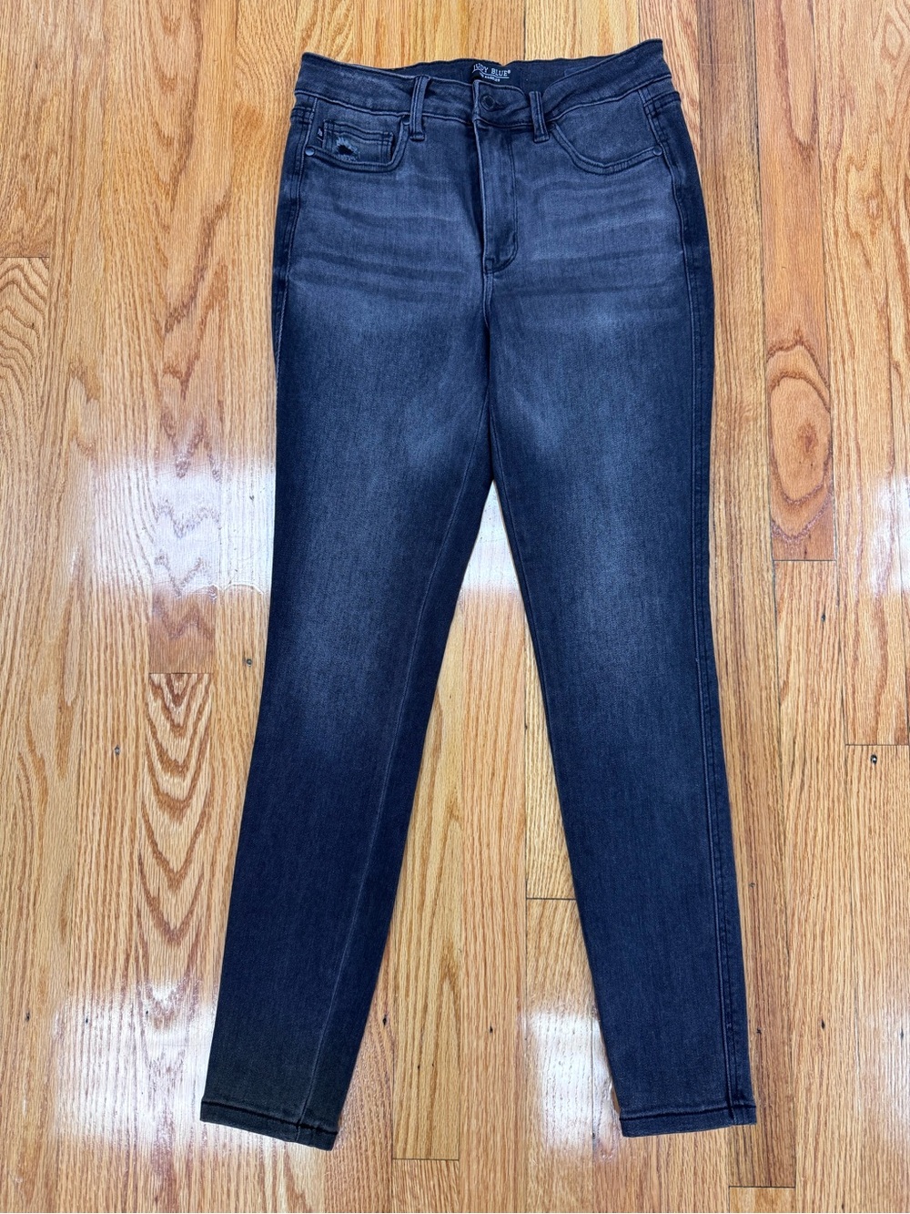 Judy Blue Black Wash Women’s Skinny Jeans Rocker Goth Grunge